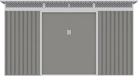 Záhradný domček G21 GRAH 1132 - 340 x 333 cm, metalický šedý