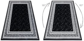 Koberec GLOSS 2813 87 styl, greek - čierny, sivý