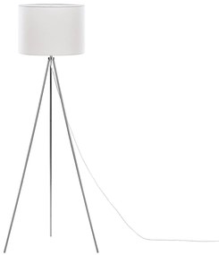 Statívová stojanová lampa biela/strieborná VISTULA Beliani