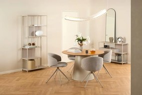 Okrúhly jedálenský stôl Soli 120 cm dub prírodný/kašmírový