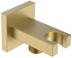 Mosadzný diel na pripojenie sprchy v zlatej farbe – Sapho