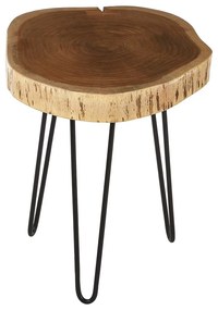 Odkladací stolík s doskou z akácie 46x48 cm Nandri – Premier Housewares