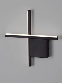 Dizajnové nástenné svietidlo Cross 30 čierna