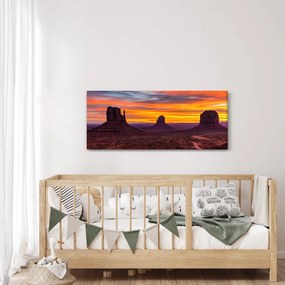 Obraz - Monument Valley v Arizone (120x50 cm)