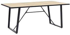 Jedálenský stôl, dubová farba 200x100x75 cm, MDF