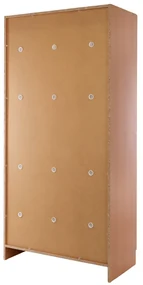Drevená šatníková skrinka Visio - 6 boxov, 90 x 45 x 185 cm, cylindrický zámok, buk