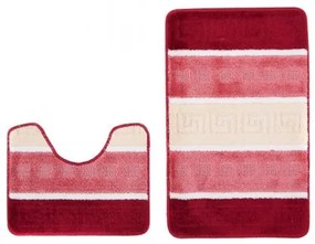 Sada kúpeľňových koberčekov MULTI B5016 grécky, červený