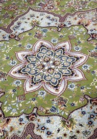 Koberec Collection 1870 Etienne zelený / krémový