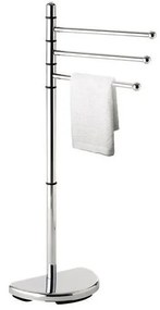 Gedy - Stojan s vešiakom na uteráky HIBISCUS 90,5 cm lesklý chróm