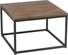 Odkladací stolík s kovovou konštrukciou Industrial - 60 * 60 * 40cm