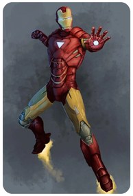 Textilná nálepka na stenu "Ironman"