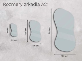 Organické LED zrkadlo s osvetlením A21