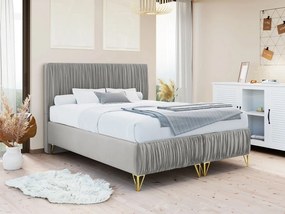 Manželská posteľ Kottos II, Rozmer postele: 160x200, Farba: Amor Velvet 4314