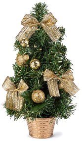 Vianočný stromček zdobený 30 cm, zlatá