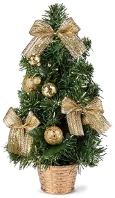 Vianočný stromček zdobený 30 cm, zlatá