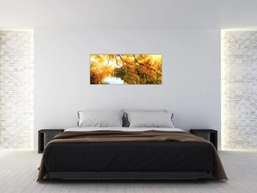 Obraz - Jesenný strom (120x50 cm)