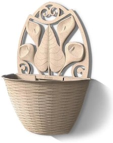 BAMA Závesný kvetináč GERLA, hnedý Množstvo: 2 ks