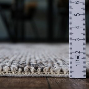 Spoltex, Metrážny koberec Ocean 83290 Beige, na mieru, šíře 4m, béžová, filc, obývacia izba
