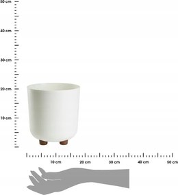 Plastový květináč na nožičkách Terra 21x19,3 cm - výber z 6 prevedení