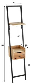 Nočný stolík 24-10 Step Drevo Acacia  - Komfort-nábytok