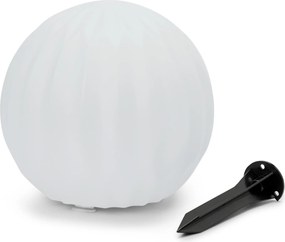 Solárne guľové svietidlo, 25 cm