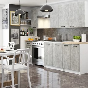 Horná kuchynská skrinka OLIWIA W50 H720 biela / betón