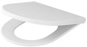 Cersanit Larga Oval, antibakteriálne Slim sedátko z duroplastu, biela, K98-0229
