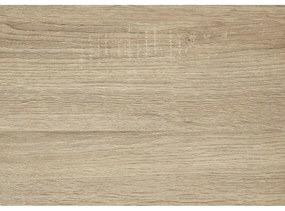 Nástenná knižnica v dekore duba v čierno-prírodnej farbe 75x91 cm Seaford – Actona
