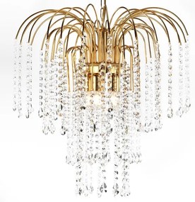 ONLI - Luster na reťazi PIOGGIA 5xE14/6W/230V zlatá