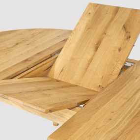 Stima Dubový stôl LOPEZ Odtieň / morenie: Dub, Rozmer: 118x75 cm + 40 cm