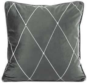 DEKORAČNÁ OBLIEČKA NA VANKÚŠ PIERRE CARDIN MARGO 45X45 CM SIVÁ