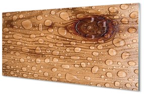 Obraz plexi Kvapky vody dreva 140x70 cm