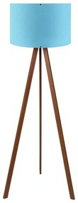 Stojacia lampa AYD 1xE27/40W/230V modrá/hnedá