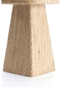 Odkladací stolík s doskou z kameňa 40x40 cm Kepami – Light &amp; Living