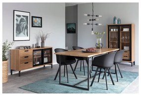 Čierna/sivá jedálenská stolička Moon – Interstil