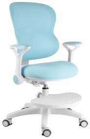 Detská rastúca stolička Neoseat JUNI 006 — látka, prateľný poťah, modrá