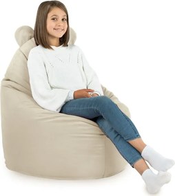 Detské kreslo Sako TEDDY – mäkké plyšové kreslo pre najmenších Farba: Modrý