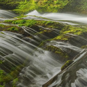 Obraz - Vodopád, Wind River Valley (150x105 cm)