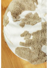 Zelený/krémový detský sedací vak World Map – Lorena Canals