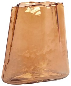 Sklenená váza MURADA light brown,  20x10x20 cm