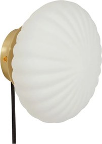 Biele nástenné svietidlo Kumu – Hübsch