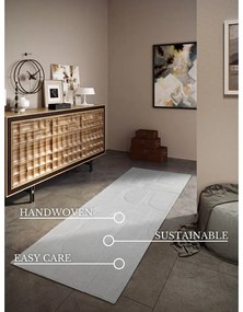 Krémovobiely ručne tkaný vlnený behúň 80x250 cm Alexis – Villeroy&amp;Boch