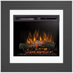 Elektrický krb Katra 23 čierny/biely