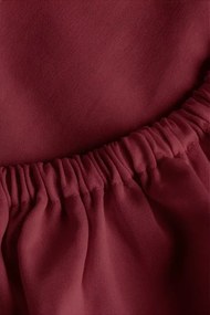 Plachta s gumičkou JERSEY bordová Rozmer: 180x200x30 cm