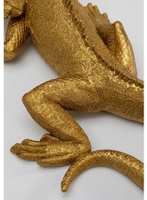 Lizard nástenná dekorácia zlatá 45x24 cm