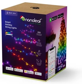 LED RGBW Vonkajšia vianočná reťaz ESSENTIALS 250xLED 2x10m 2700-6500K Wi-Fi IP44