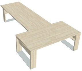 Stôl Verno+ 200 x 370 cm s rokovacím prvkom, agát