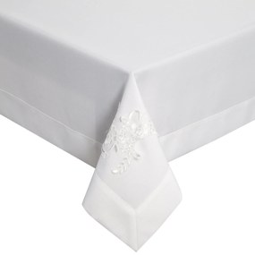 OBRUS TULIA 140X220 CM BIELA