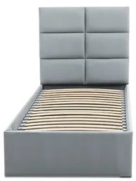 Čalúnená posteľ TORES bez matraca rozmer 90x200 cm Tmavosivá