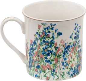 Porcelánový hrnček a kvety Floweries - 12*9*9 cm / 330 ml